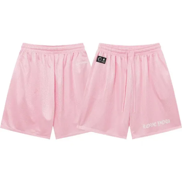 Chrome Hearts Mesh Shorts Love You Embroidery