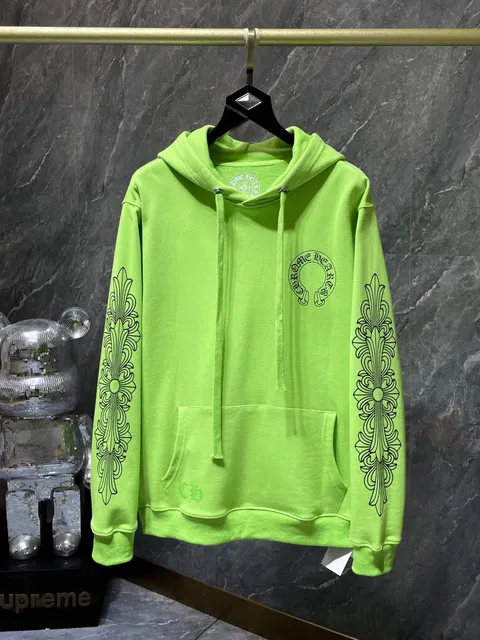 Chrome Hearts Hoodie Ornate Sleeve Print