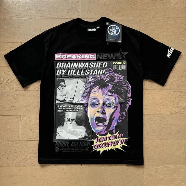 Hellstar Graphic Tee Breaking News Print