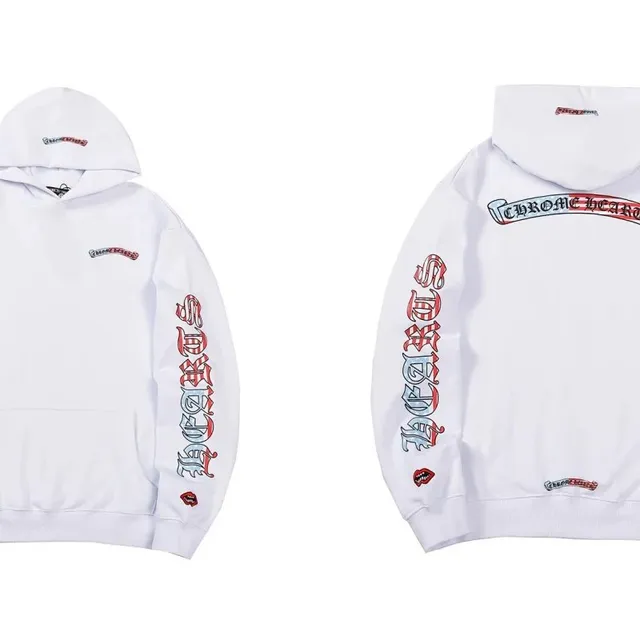 Hooded Sweatshirt Chrome Hearts Logo Print