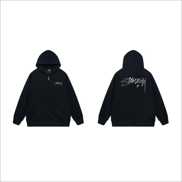 Stüssy Zip-Up Hoodie Script Logo