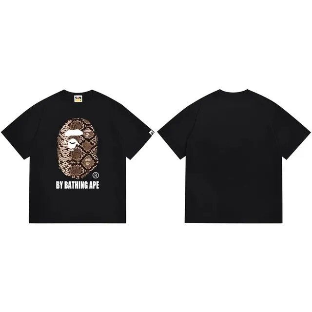 BAPE Shark Tee Snake Print Ape Head