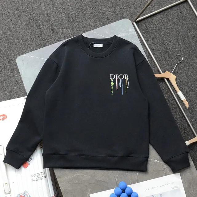 Dior Crewneck Sweatshirt Dripping Paint Logo