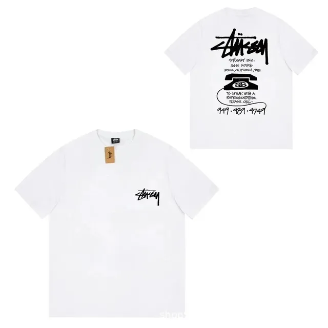 Stüssy Graphic T-Shirt Phone Call Print