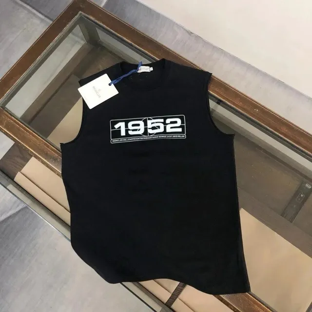 Moncler Sleeveless Top 1952 Logo Print