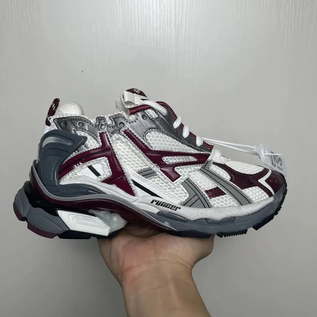 Balenciaga Speed Trainer White Burgundy