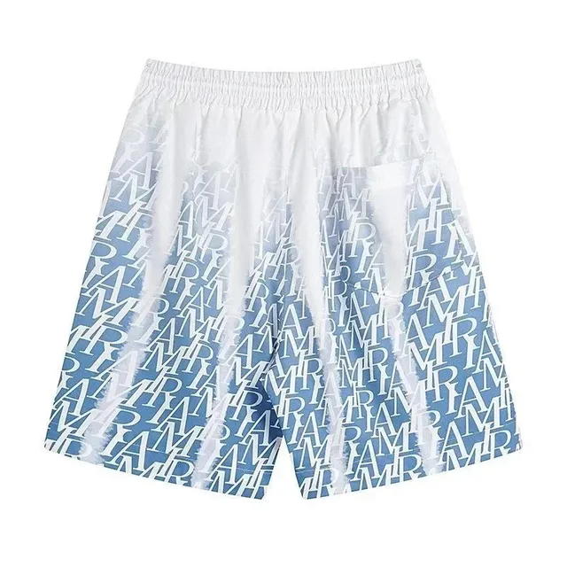Amiri Logo Print Shorts Gradient Monogram