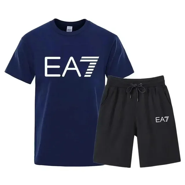 Emporio Armani EA7 Logo Set Navy and Black