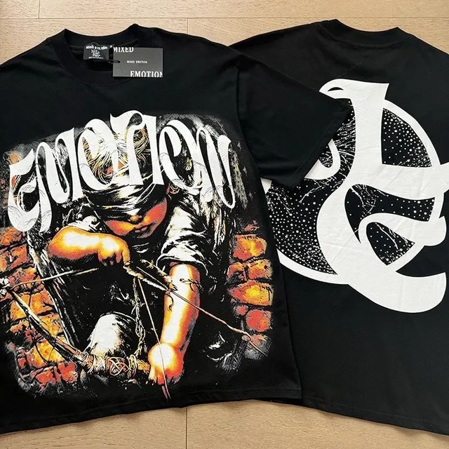 Mixed Emotion Graphic Tee Emotion Print