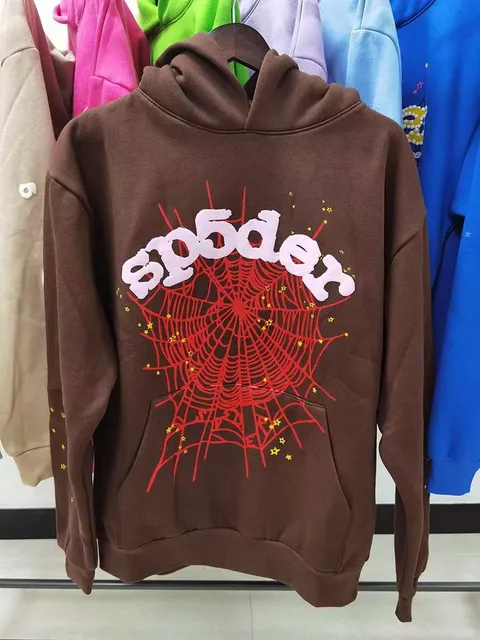 Sp5der Hoodie Spider Web Print