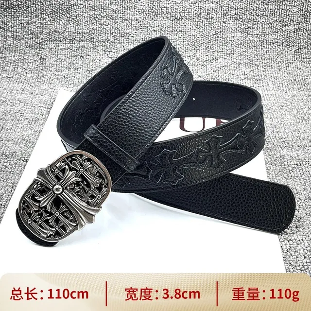 Chrome Hearts Cross Belt Embossed Cross