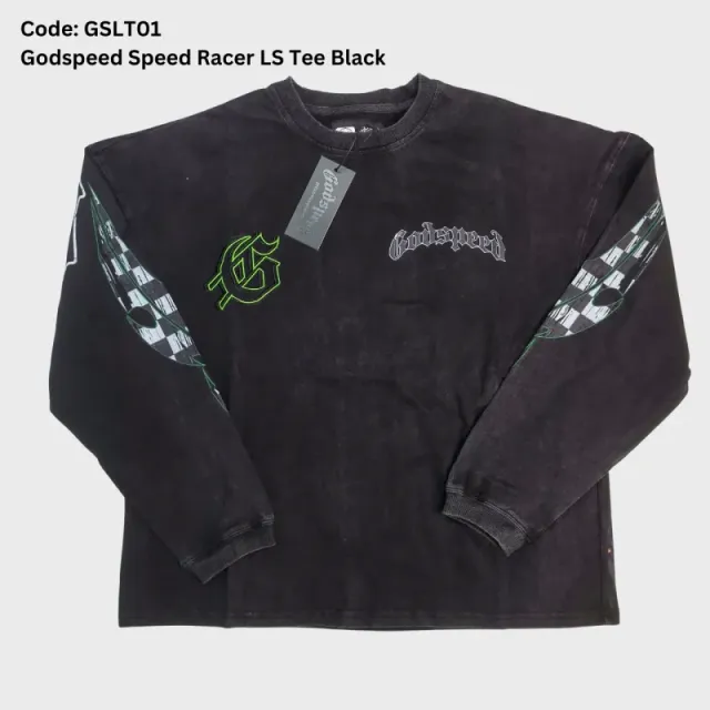 Gslt01 Godspeed Speed Racer Ls Tee Black