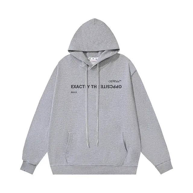 Off-White Hooded Sweatshirt EXACTLY THE OPPOSITE Print