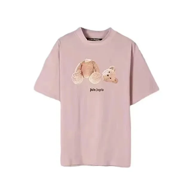 Palm Angels Teddy Bear Graphic Tee Embroidered Bear