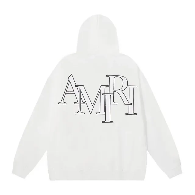 Amiri Hooded Sweatshirt Outline Logo