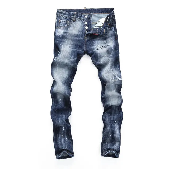 Dsquared2 Distressed Jeans Paint-Splatter Wash
