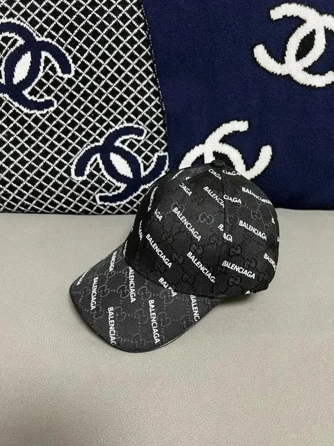 Balenciaga Baseball Cap All-Over Logo Print