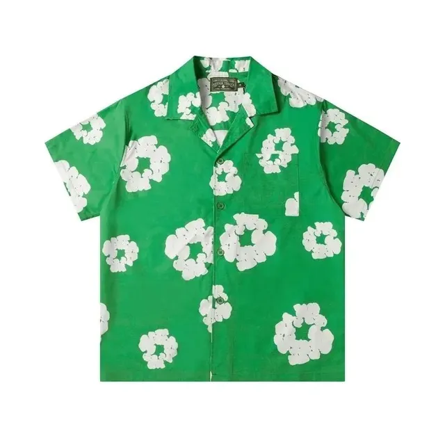Denim Tears Camp Collar Shirt Floral Print