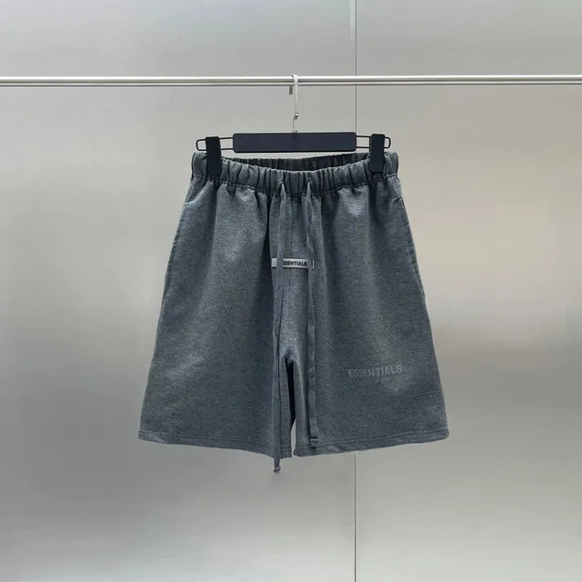 Fear of God Essentials Logo Shorts Heather Grey
