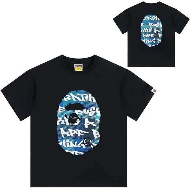 BAPE Shark Tee Graffiti Ape Head