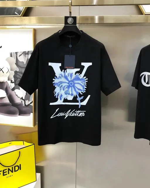 Louis Vuitton × KAWS LV Flower T-Shirt Floral Monogram Print