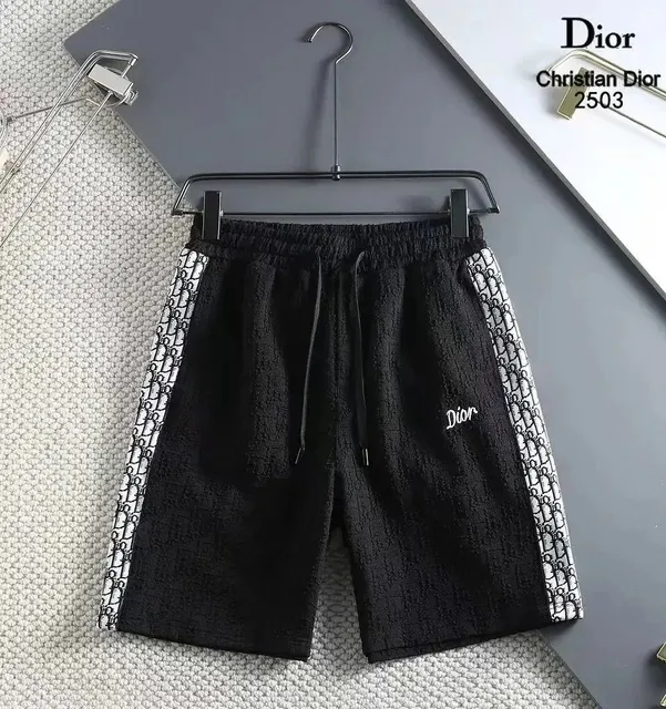 Logo-Stripe Shorts Oblique Dior Pattern