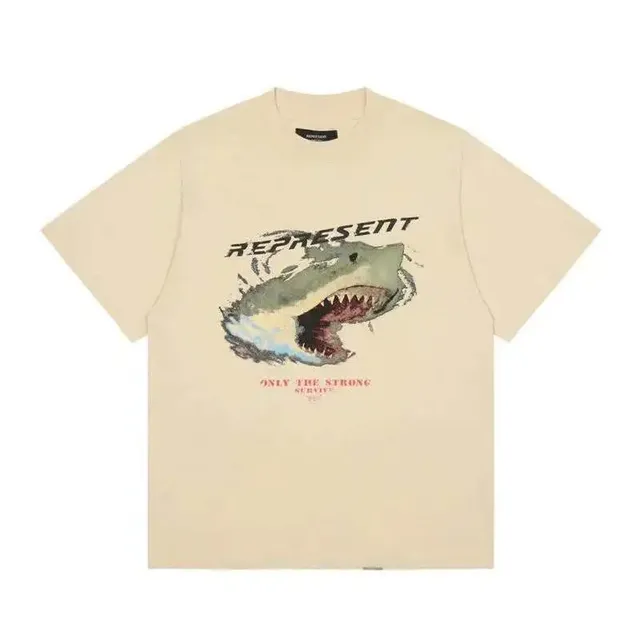 Represent Graphic Tee Shark Print