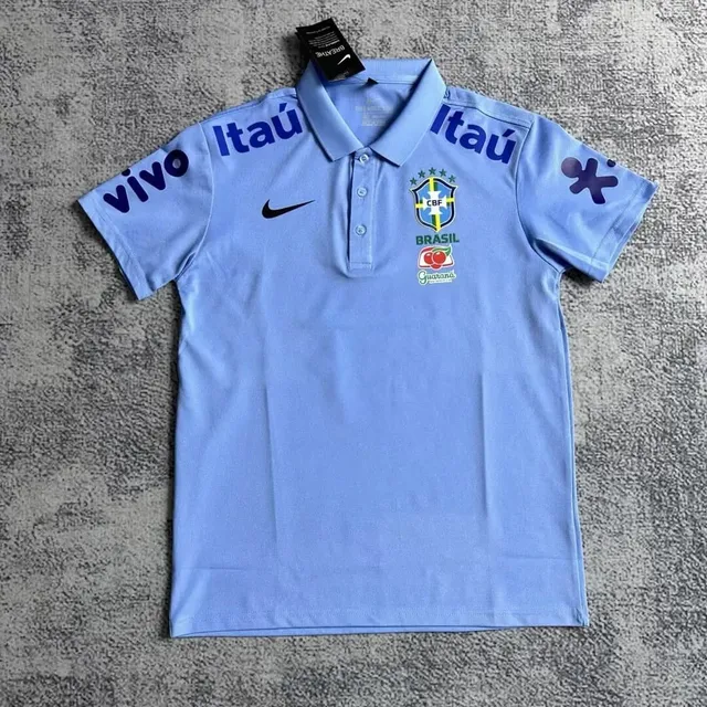 Nike Brazil National Team Polo Light Blue