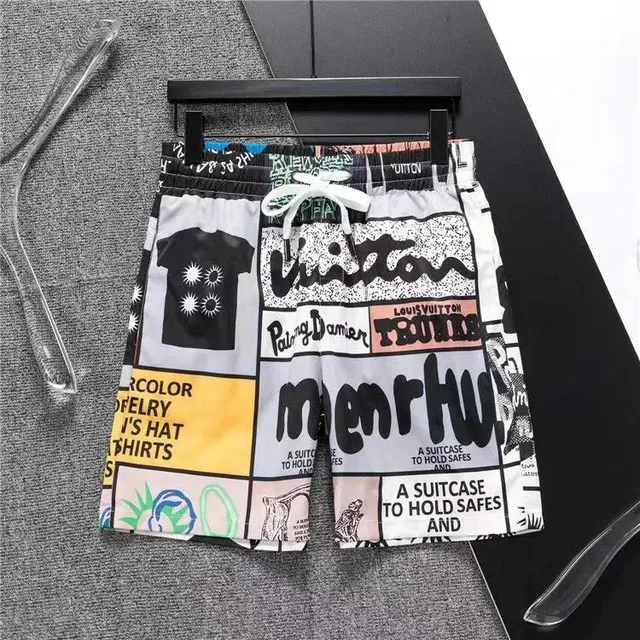 Off-White × Louis Vuitton × Palace Printed Swim Shorts Collage Logo