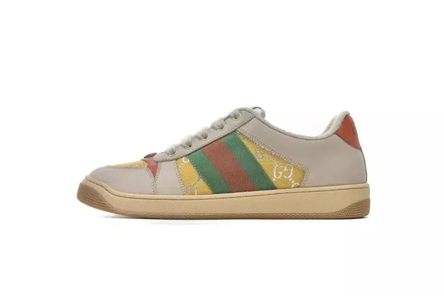 Gucci Ace Low Web Stripe Beige
