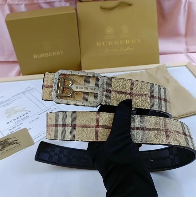 Burberry Check Print Belt Classic Nova Check