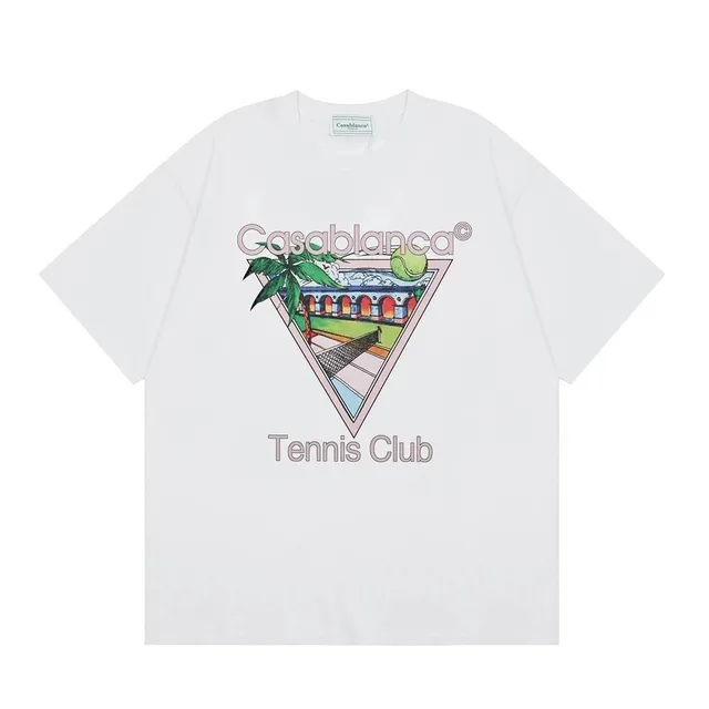 Casablanca Tennis Club Tee Triangle Print