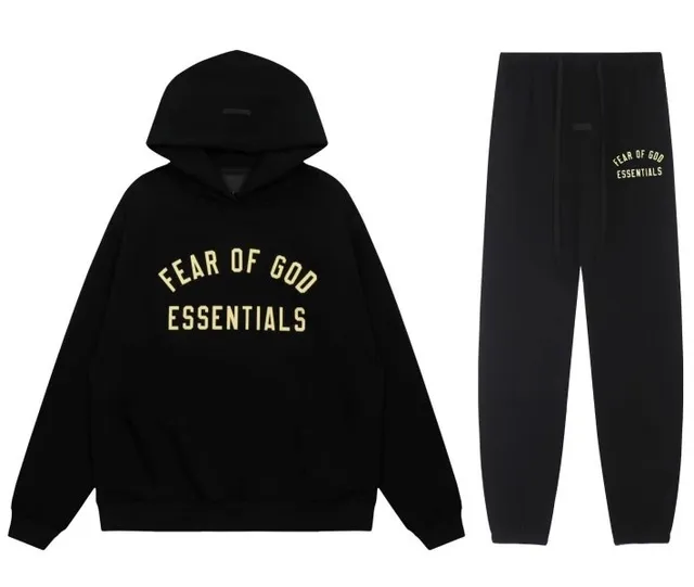 Hoodie and Joggers Set Fear of God Essentials Logo