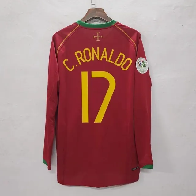 2006 Portugal home long sleeved size 7