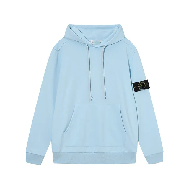 Stone Island Hooded Sweatshirt Light Blue