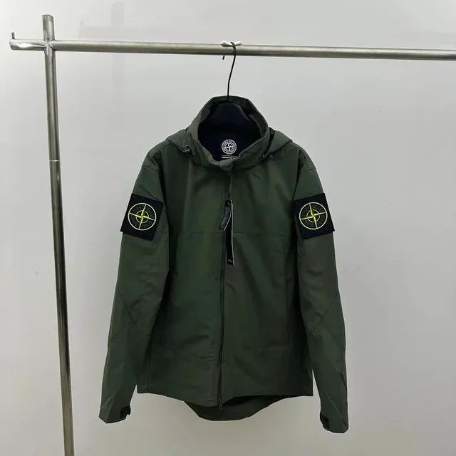Stone Island Hooded Jacket Compass Patch