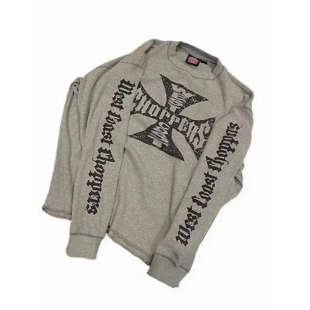 West Coast Choppers Long Sleeve Thermal Top Iron Cross Logo