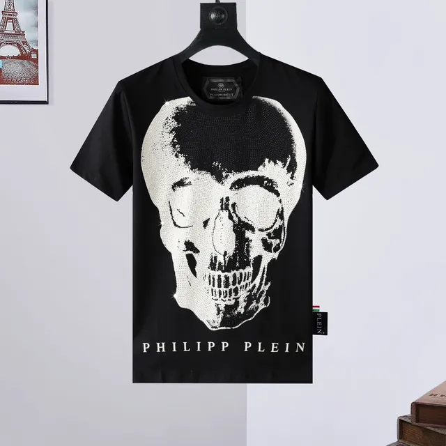 Philipp Plein Skull Graphic Tee Crystal Skull