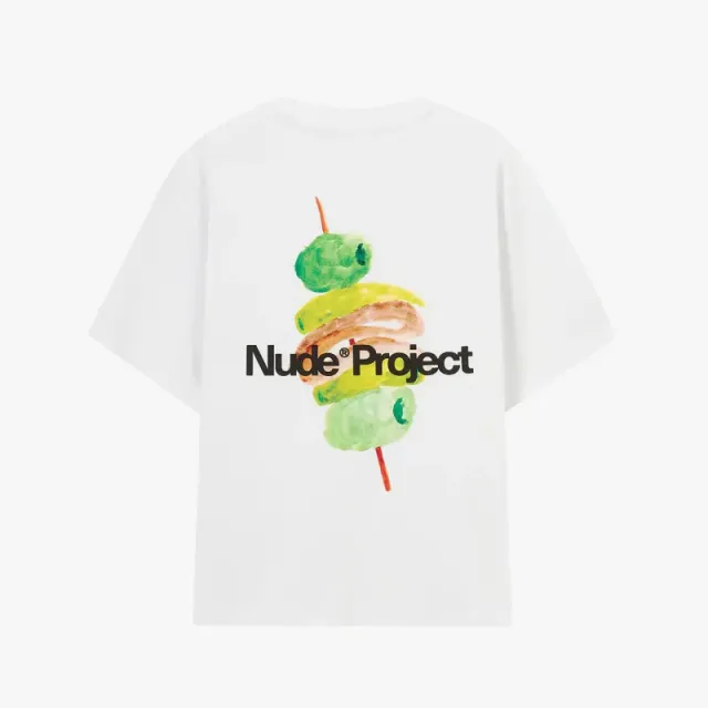 Nude Project Graphic T-Shirt Olive Skewer Print