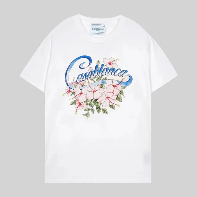 Casablanca T-Shirt Hibiscus Print
