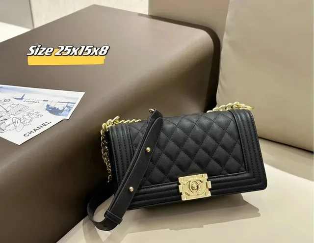 Chanel Classic Flap Bag Quilted Caviar