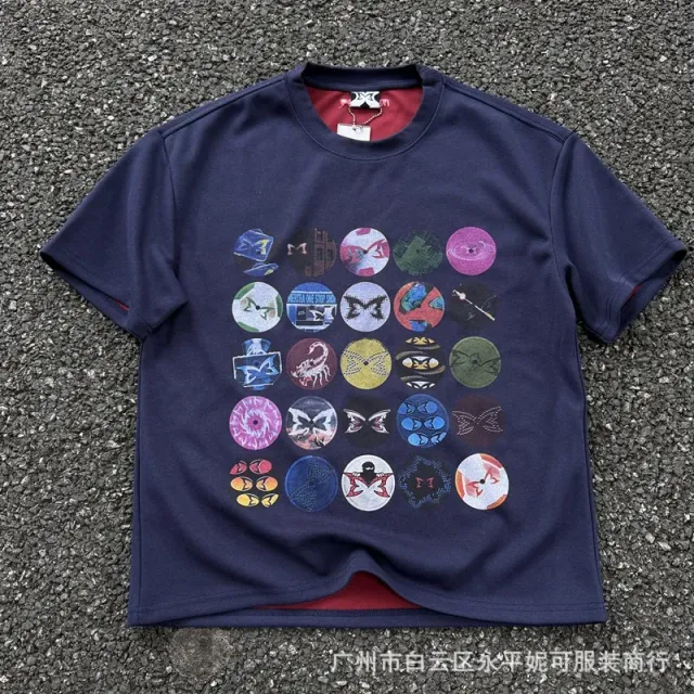Supreme Graphic Tee Multi-Logo Print