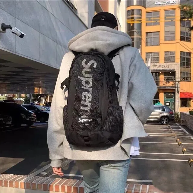 Supreme Backpack Mesh Logo