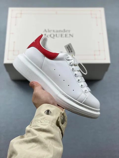 Alexander McQueen Oversized Sneaker White Red