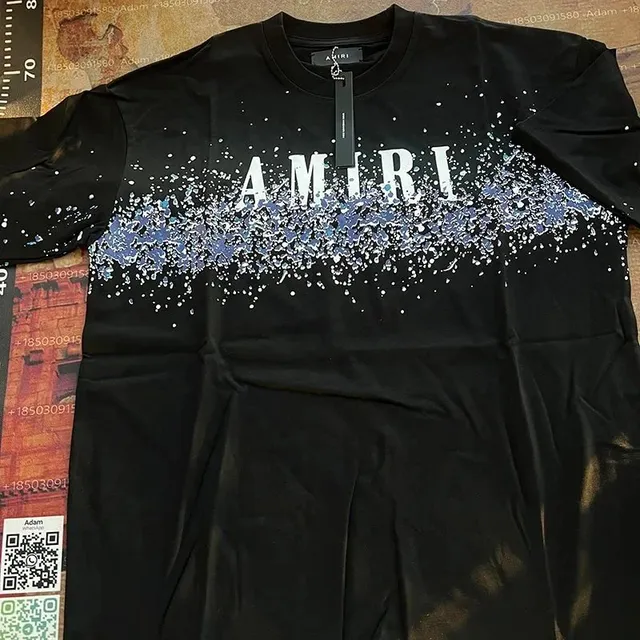 Amiri Graphic Tee Splatter Print