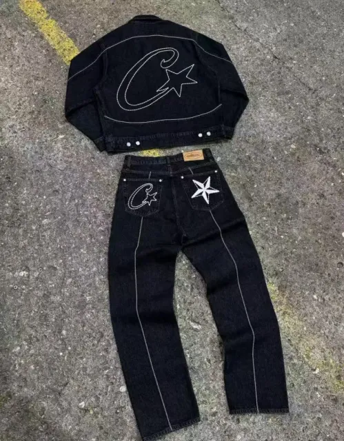 黑色牛仔套装