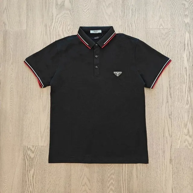 Prada Polo Shirt Triangular Logo