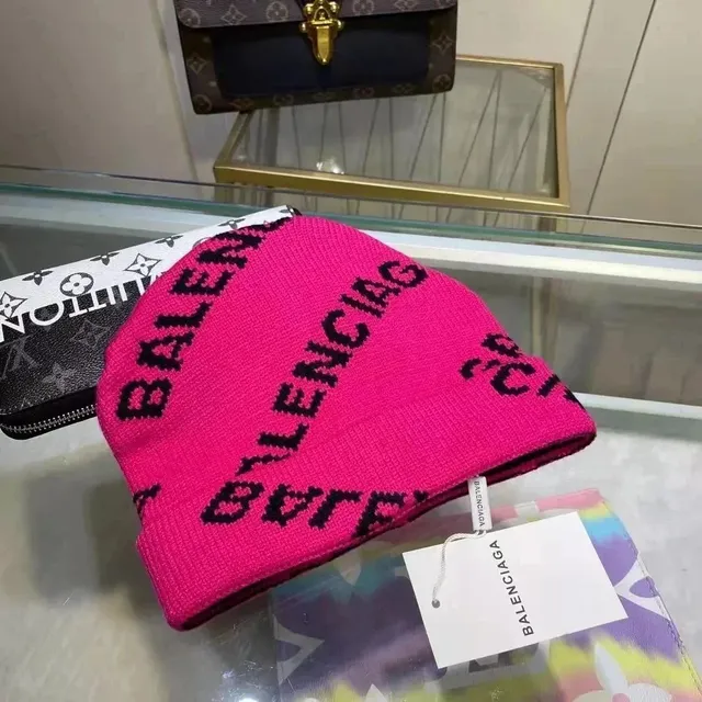 Balenciaga Logo Beanie Bold Logo