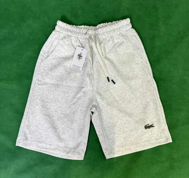 Lacoste Classic Sweat Shorts Heather White