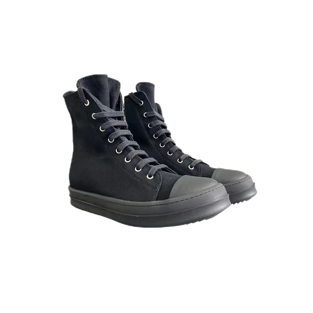 Rick Owens Drkshdw High-Top Black Canvas